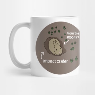 Impact Crater Bunny From The Moon Mug